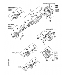 Коленвал IHC CASE 6 цил. D358