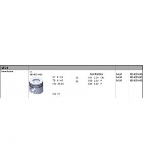 Поршень DEUTZ 2011 94mm +0.50