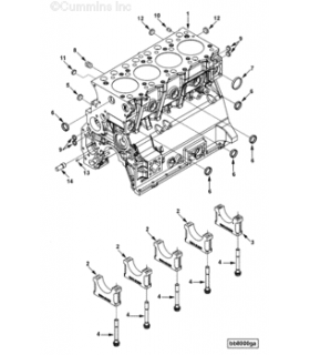 Блок двигателя CUMMINS B3.3...