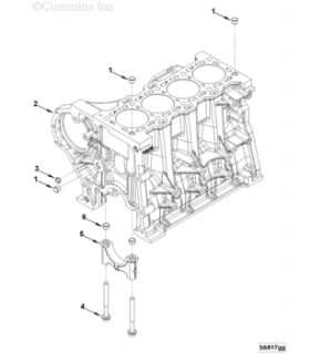 Блок двигателя CUMMINS ISF...