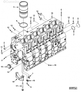 Блок двигателя CUMMINS ISL...